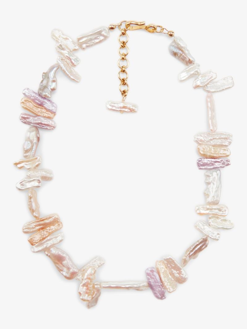 Gold Tone Layla Pearl Necklace