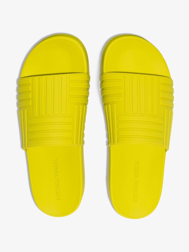 Green Embossed Rubber Slides