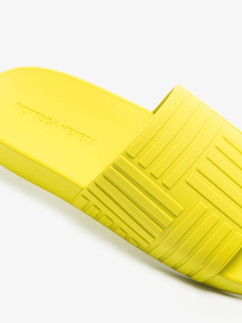 Green Embossed Rubber Slides