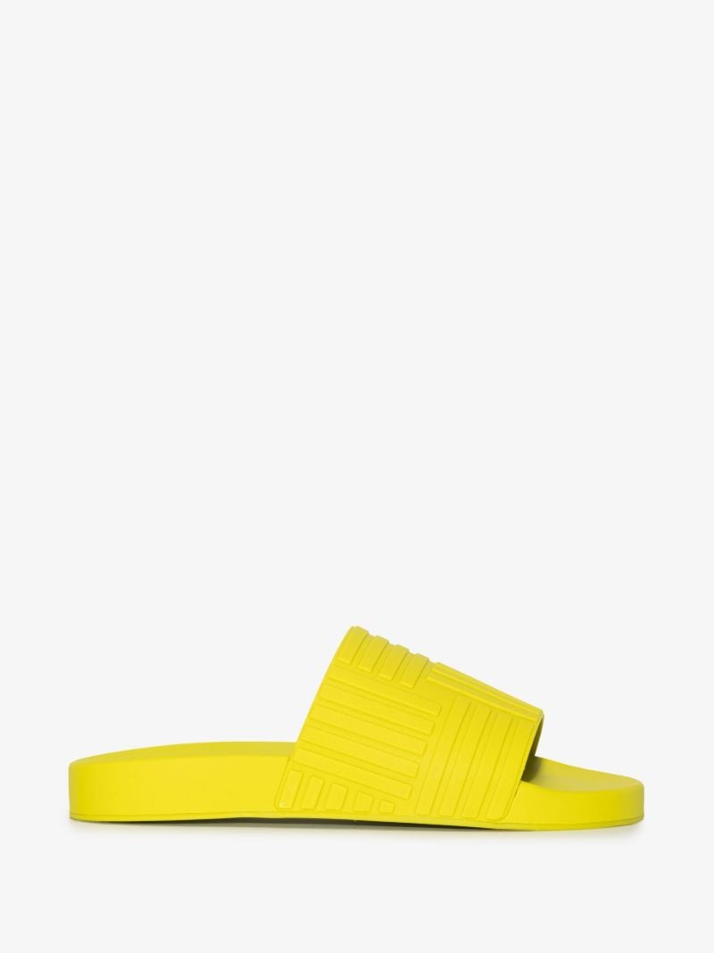 Green Embossed Rubber Slides