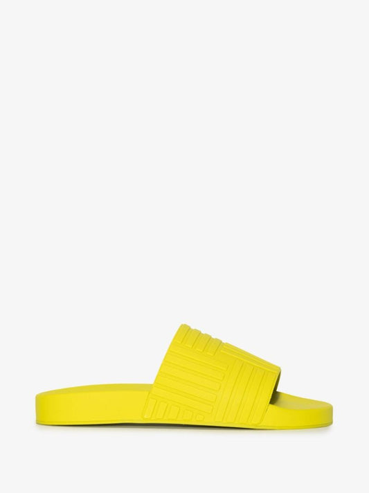 Green Embossed Rubber Slides