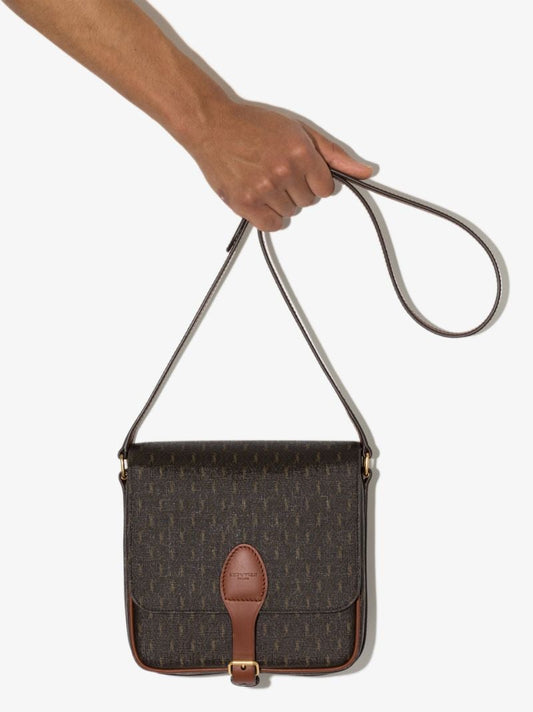 Brown Le Monogramme Medium Leather Cross Body Bag