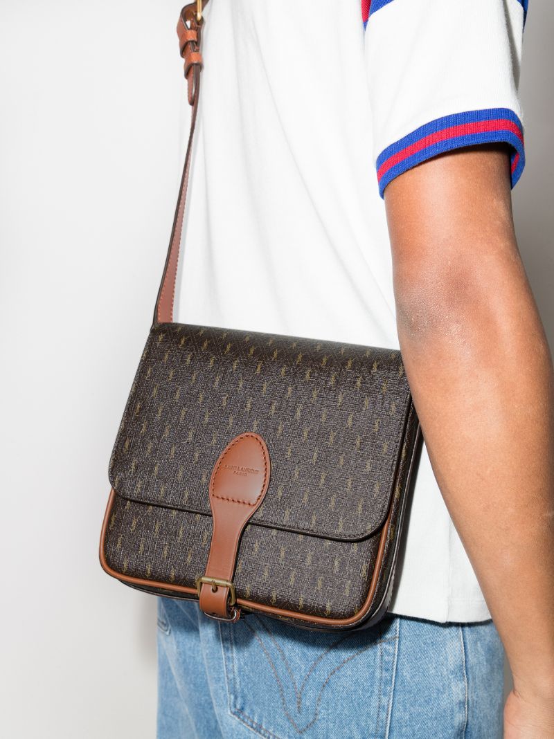 Brown Le Monogramme Medium Leather Cross Body Bag