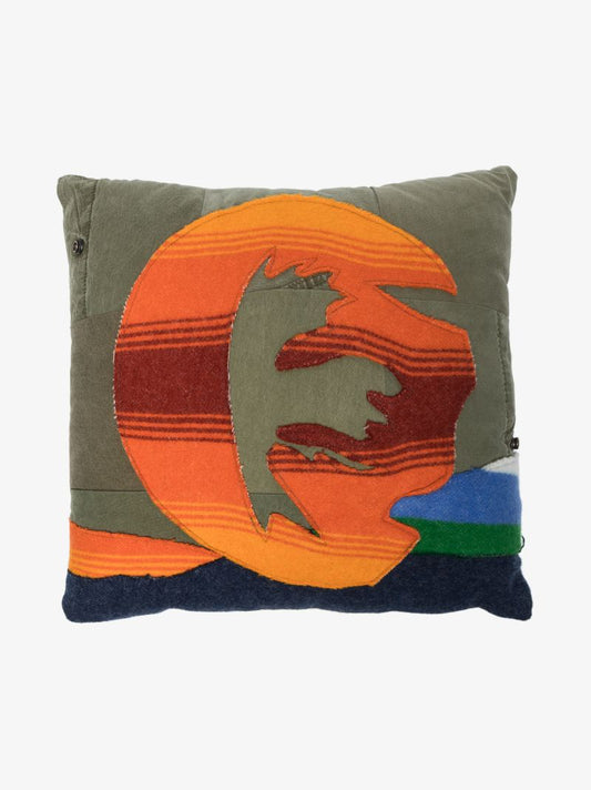 Green Sunset Patch Cushion