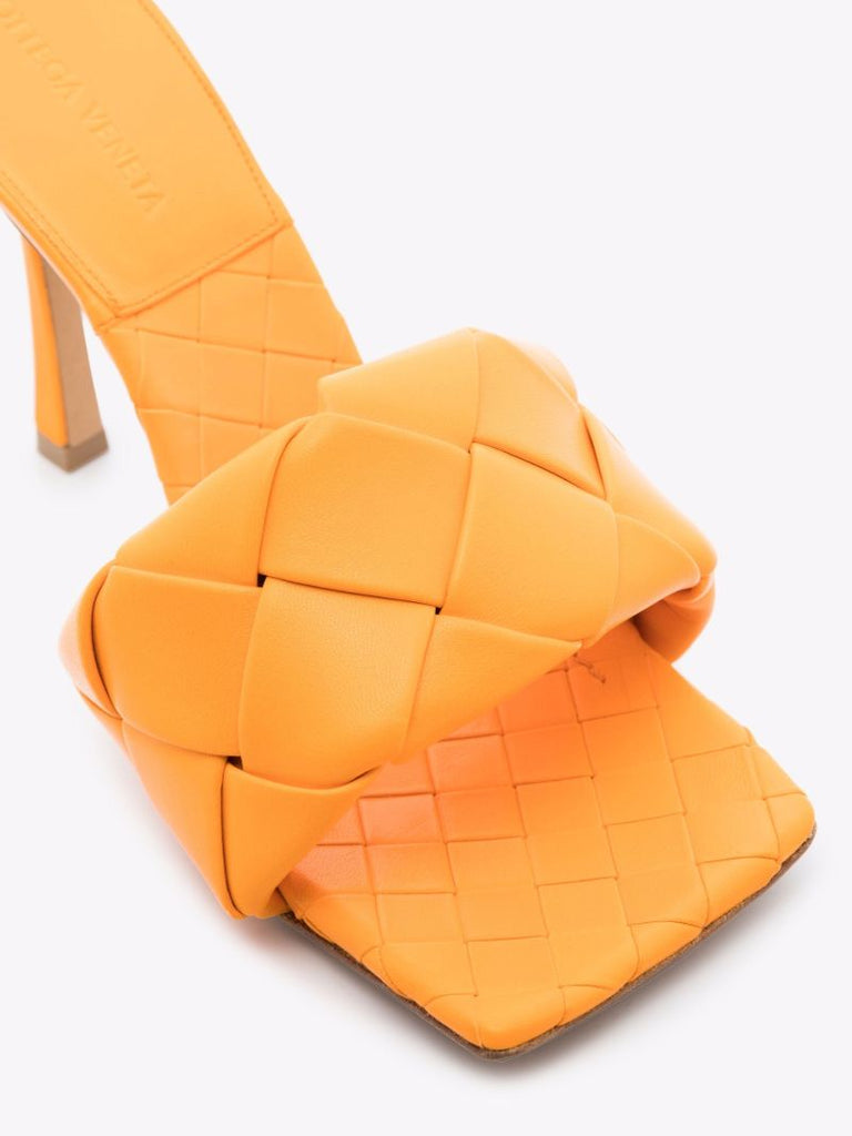 Orange Lido 90 Leather Sandals