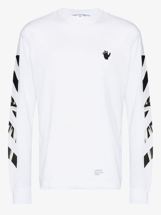 White Caravaggio Arrows Long Sleeve T-shirt