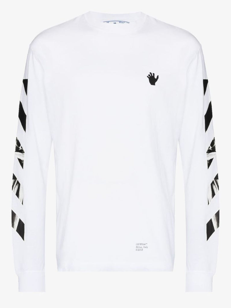 White Caravaggio Arrows Long Sleeve T-shirt