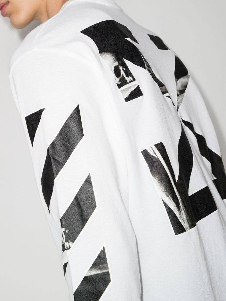 White Caravaggio Arrows Long Sleeve T-shirt