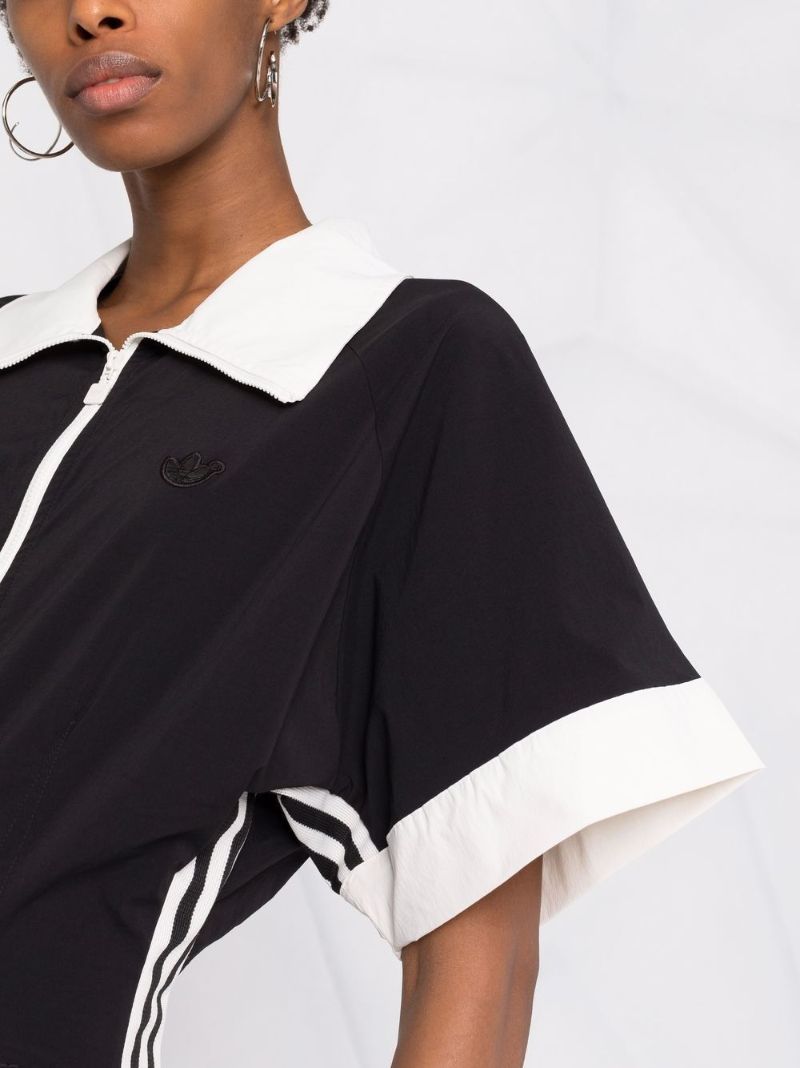 Collared Zip-up Jumpsuit