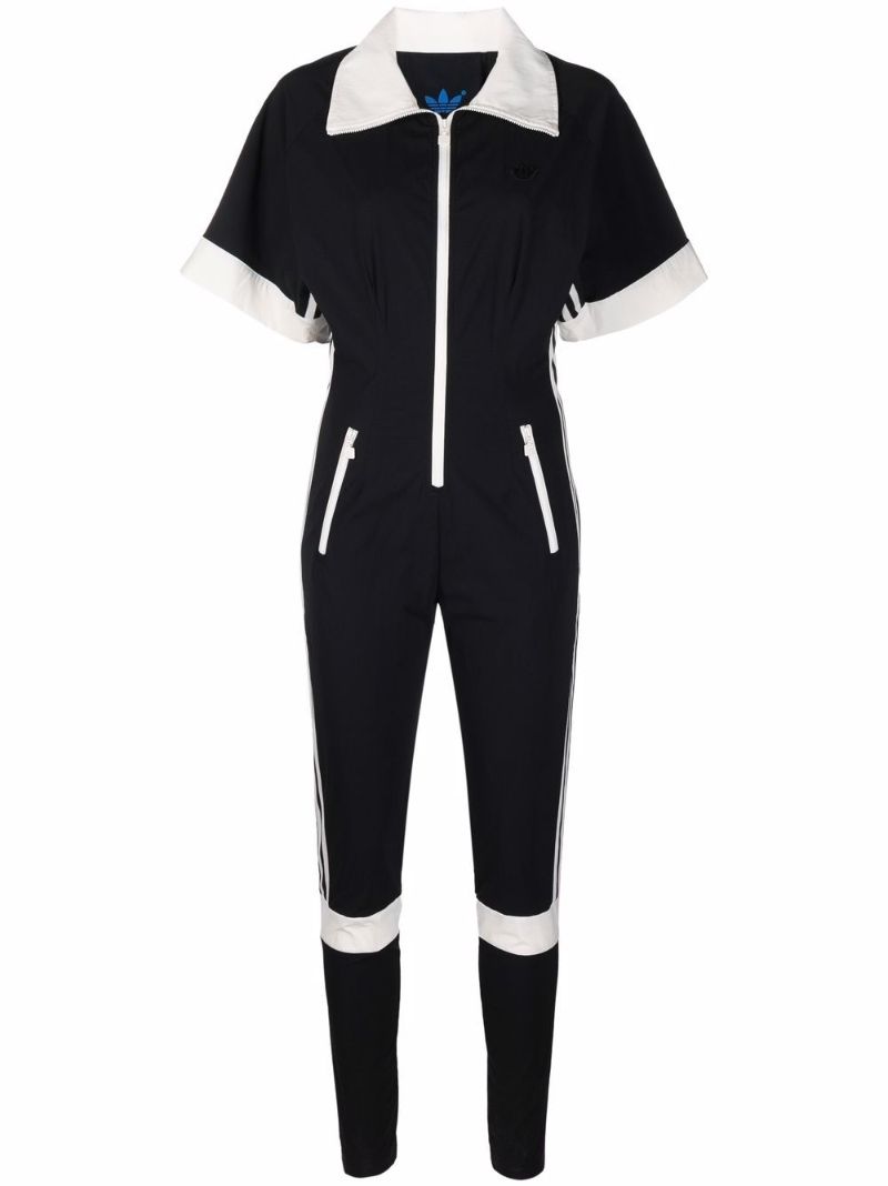 Collared Zip-up Jumpsuit