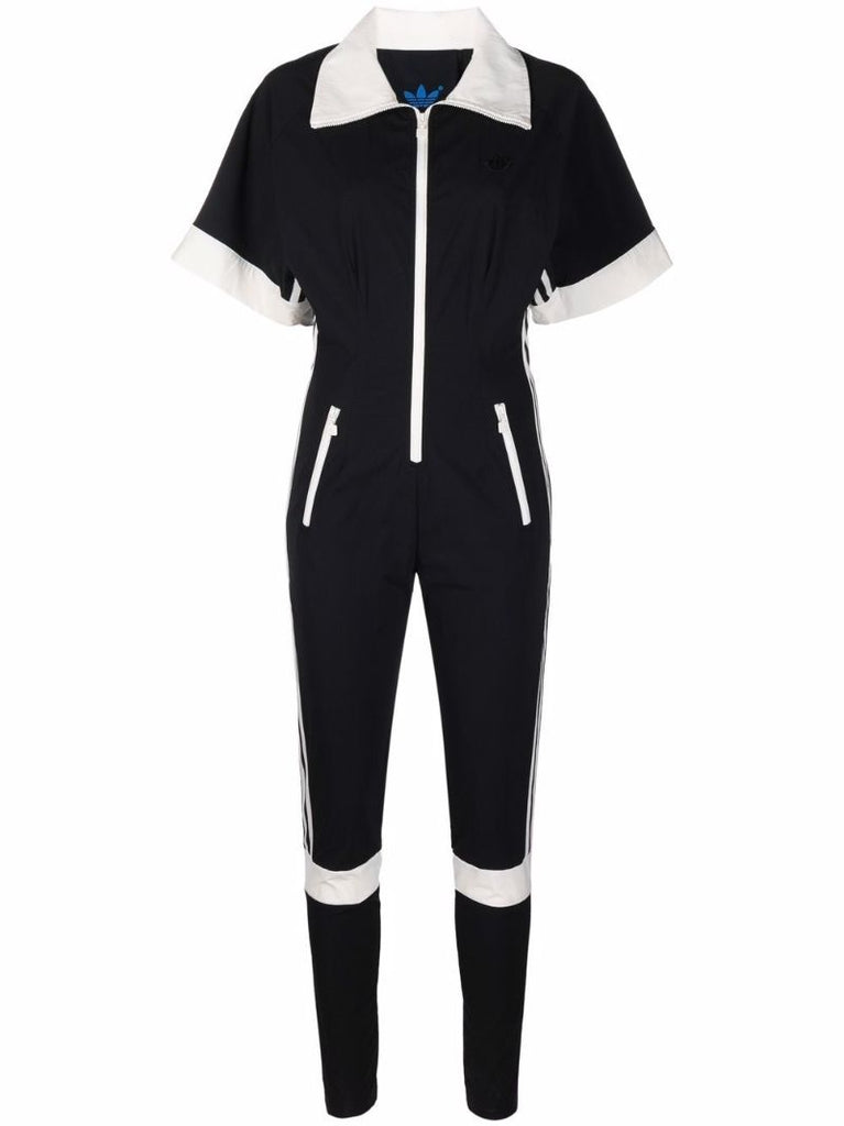 Collared Zip-up Jumpsuit