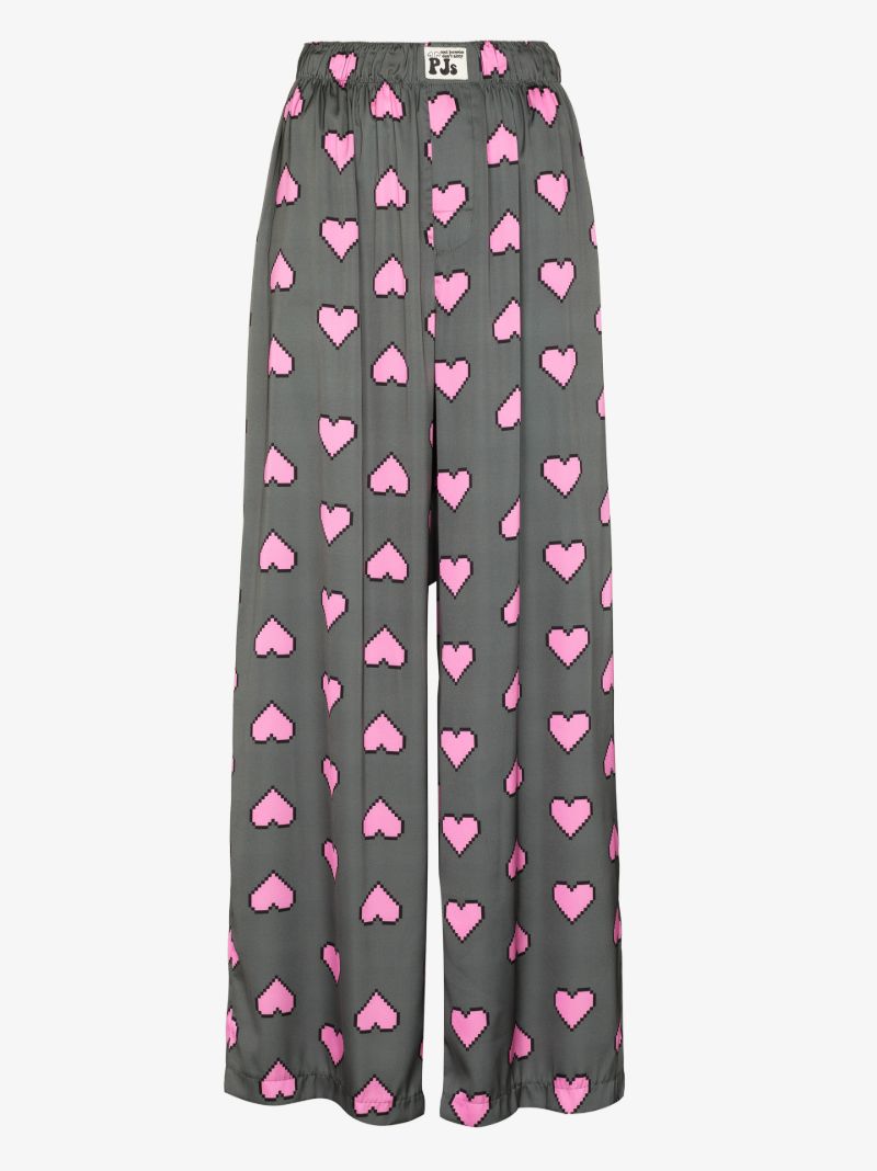 Heart Print Pyjama Trousers