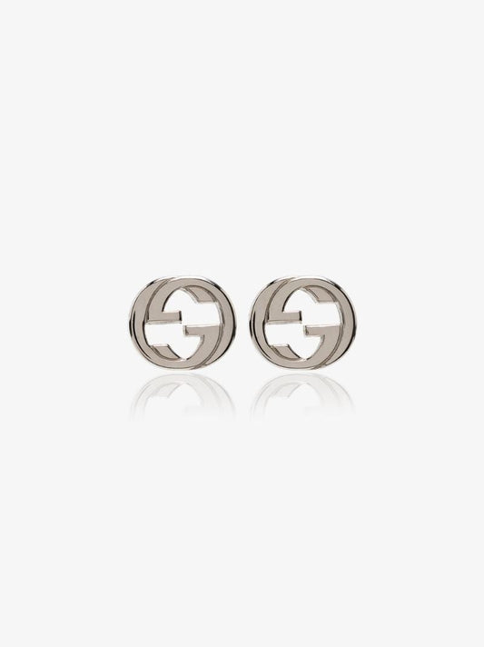 Sterling Silver Interlocking Stud Earrings