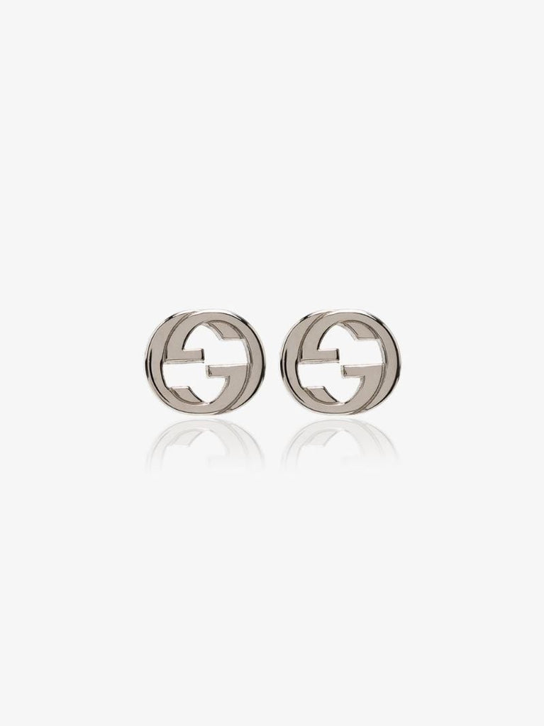 Sterling Silver Interlocking Stud Earrings