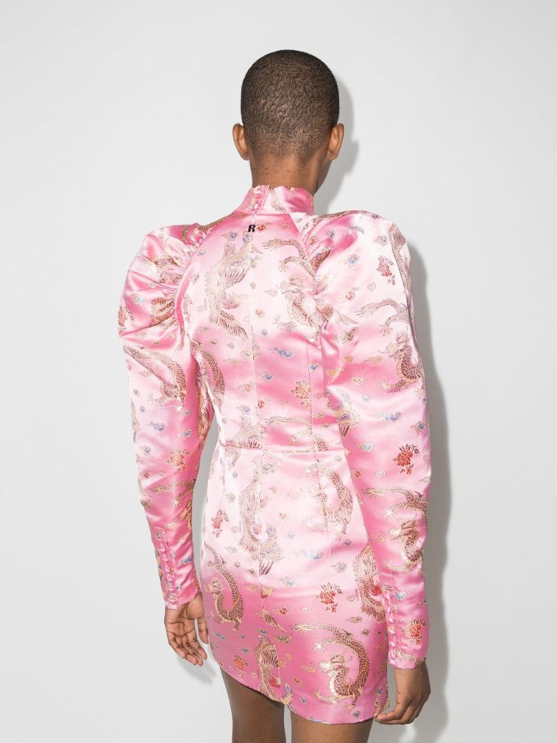 Kim Dragon Jacquard Mini Dress