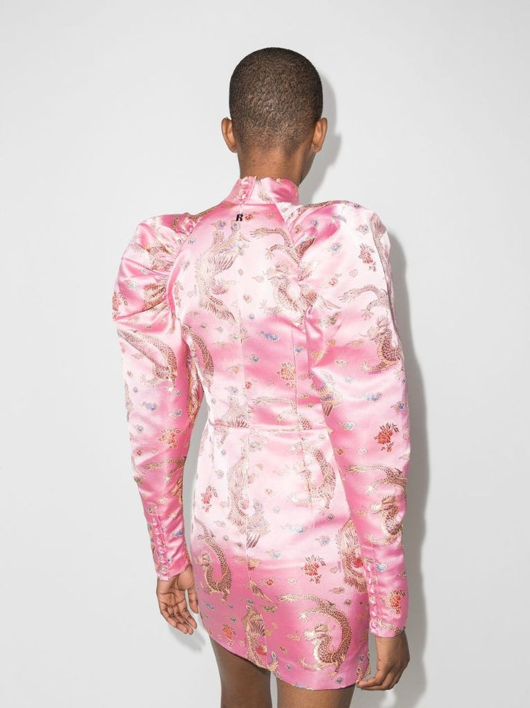 Kim Dragon Jacquard Mini Dress