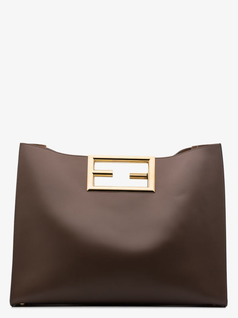Brown Way Large Leather Tote Bag