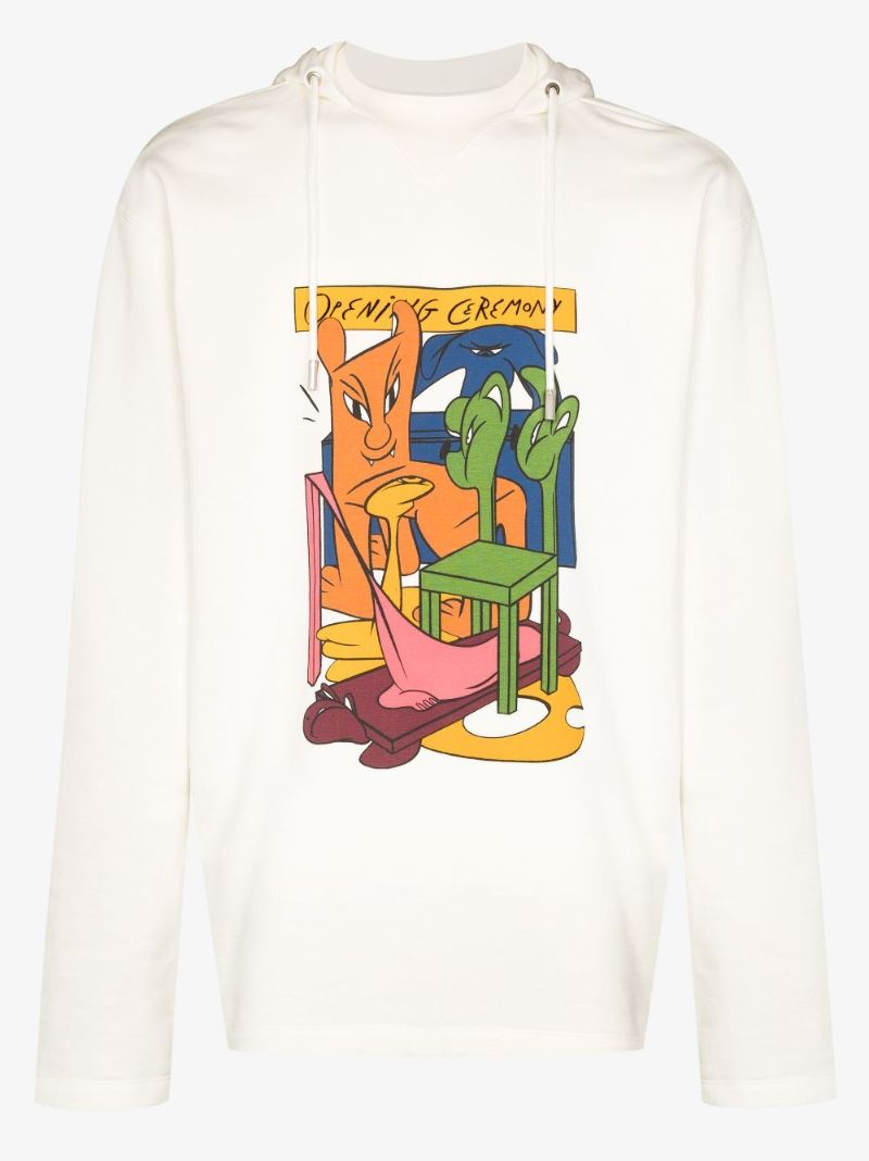 Animal Chairs Print Hoodie