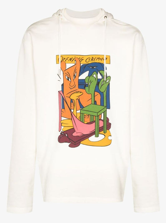 Animal Chairs Print Hoodie