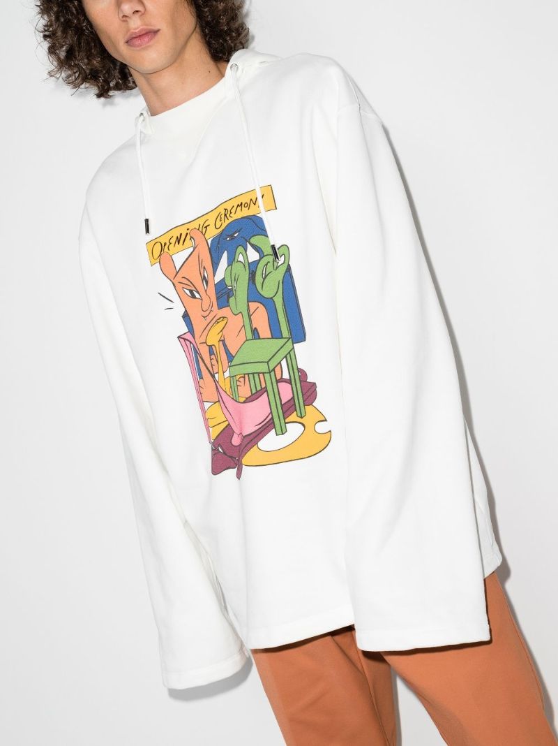 Animal Chairs Print Hoodie