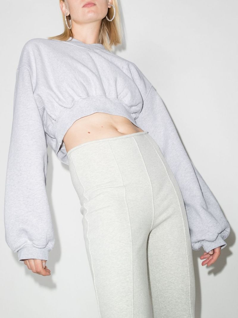 Cropped Cotton Sweatshirt