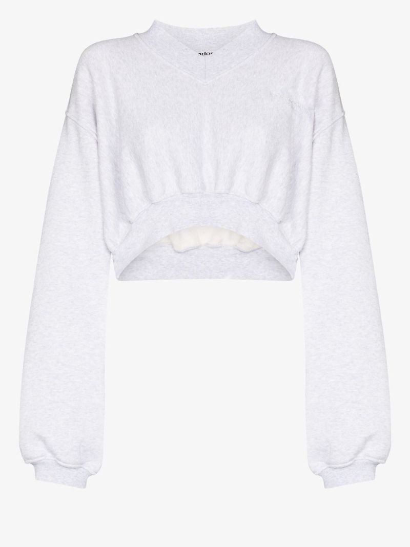 Cropped Cotton Sweatshirt