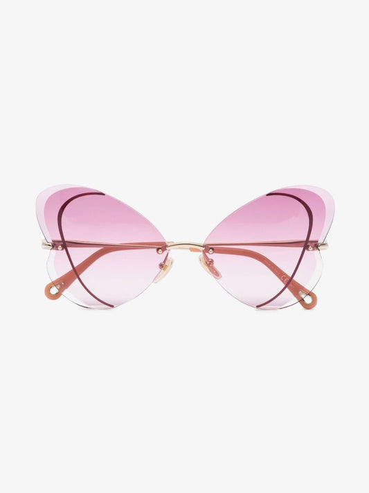 Gold Tone Tayla Butterfly Sunglasses
