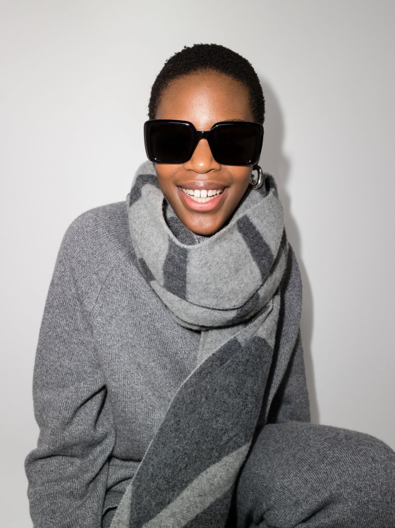 Black Oversized Square Sunglasses