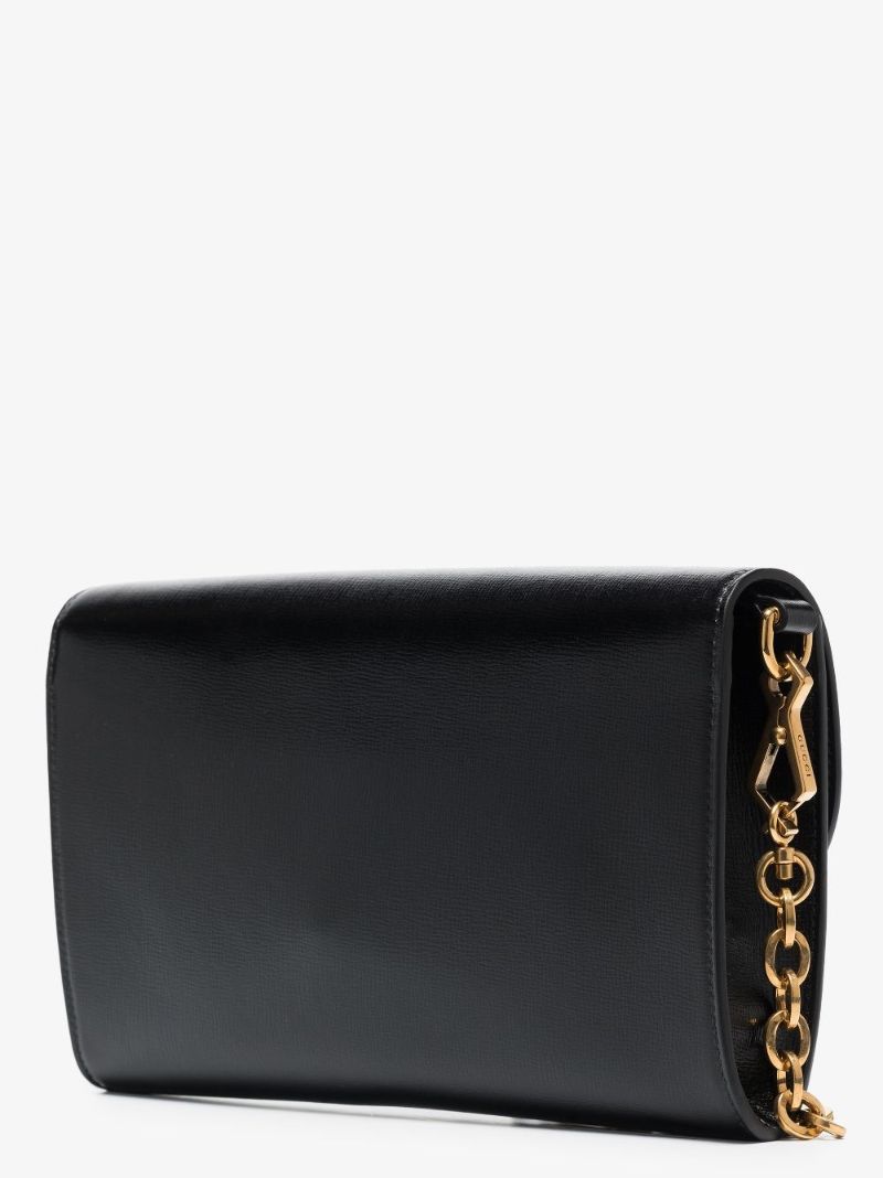 Black Horsebit 1955 Small Leather Shoulder Bag