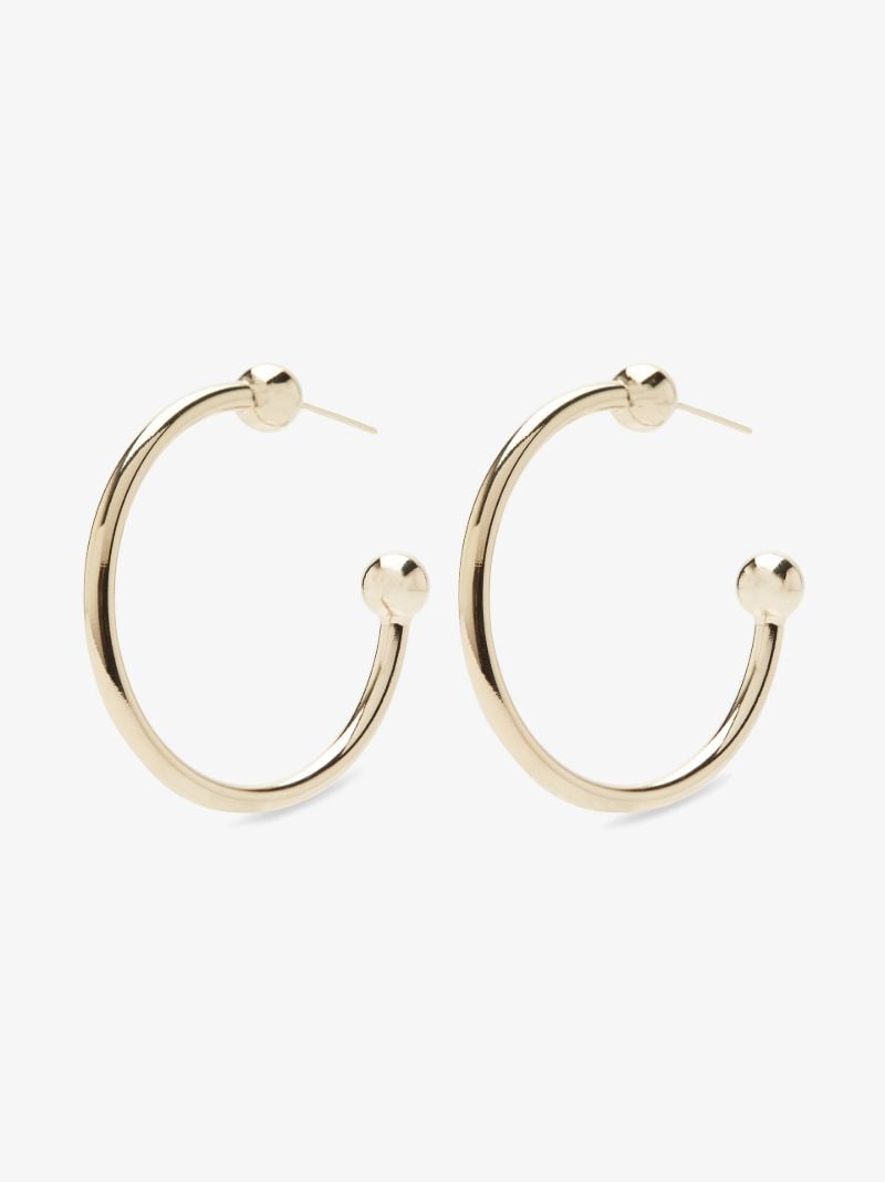 Gold-plated Devon Hoop Earrings