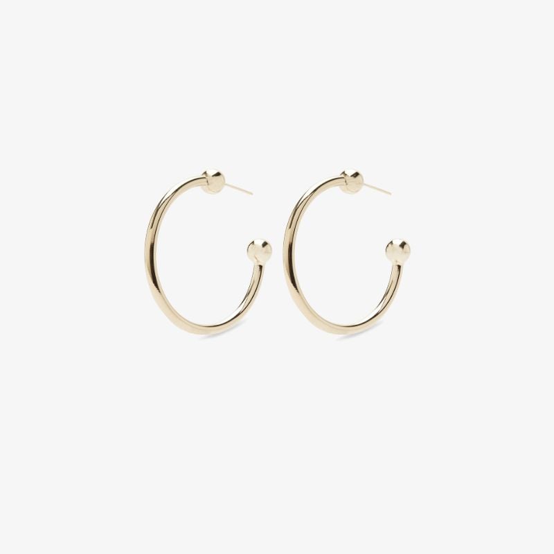 Gold-plated Devon Hoop Earrings