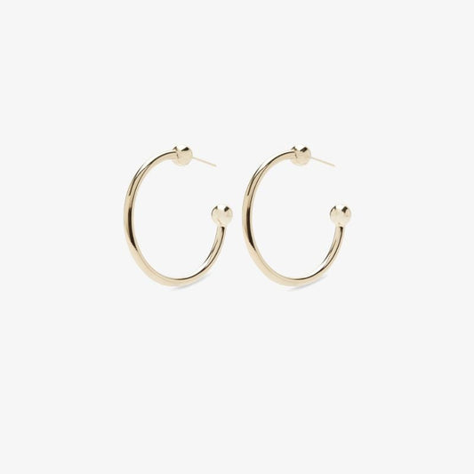 Gold-plated Devon Hoop Earrings