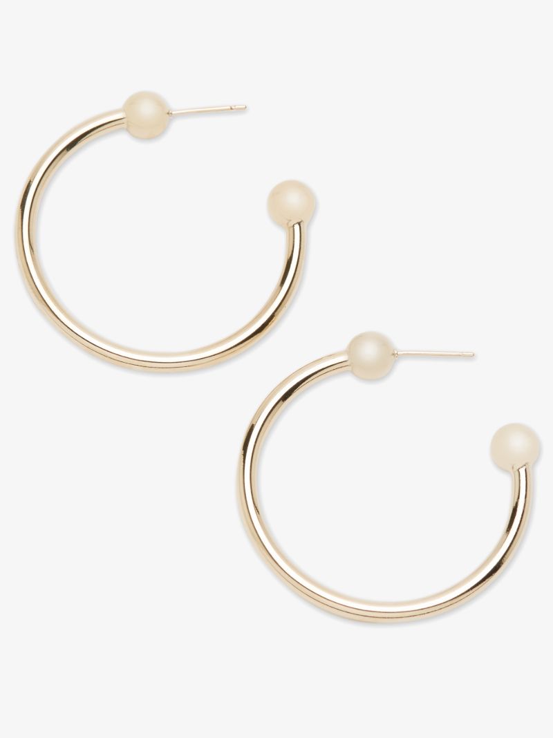 Gold-plated Devon Hoop Earrings