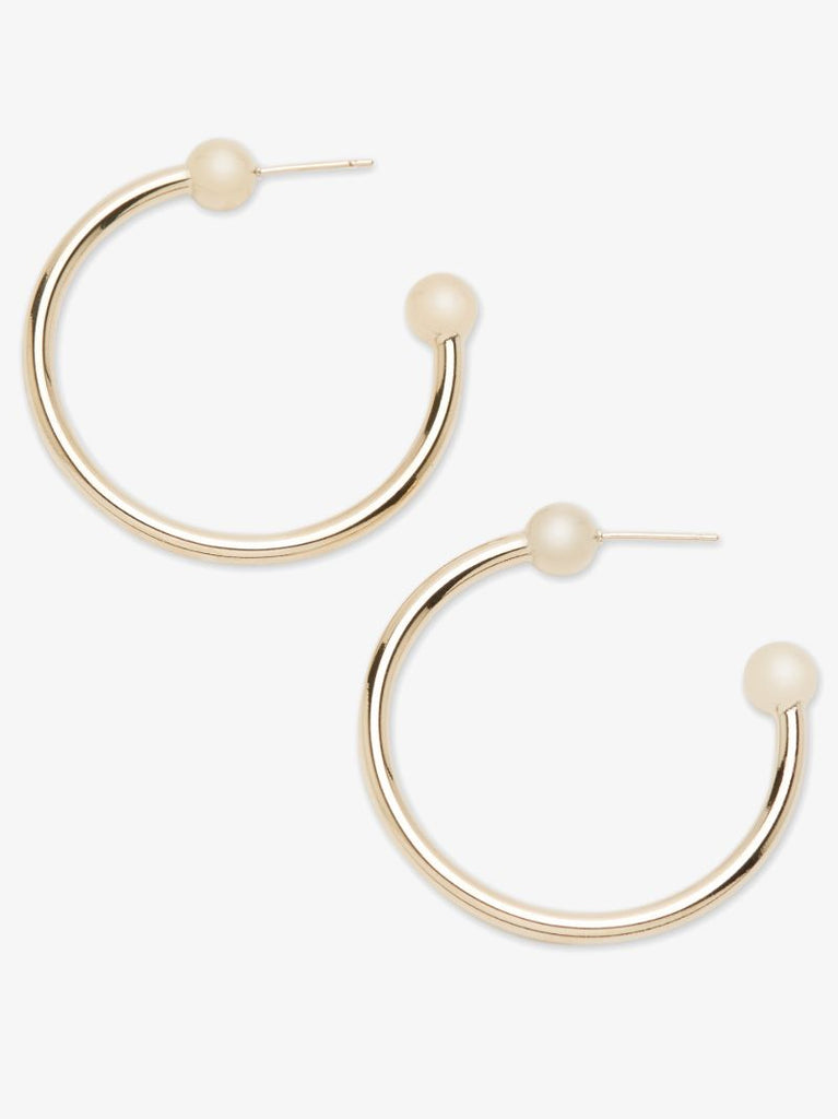 Gold-plated Devon Hoop Earrings