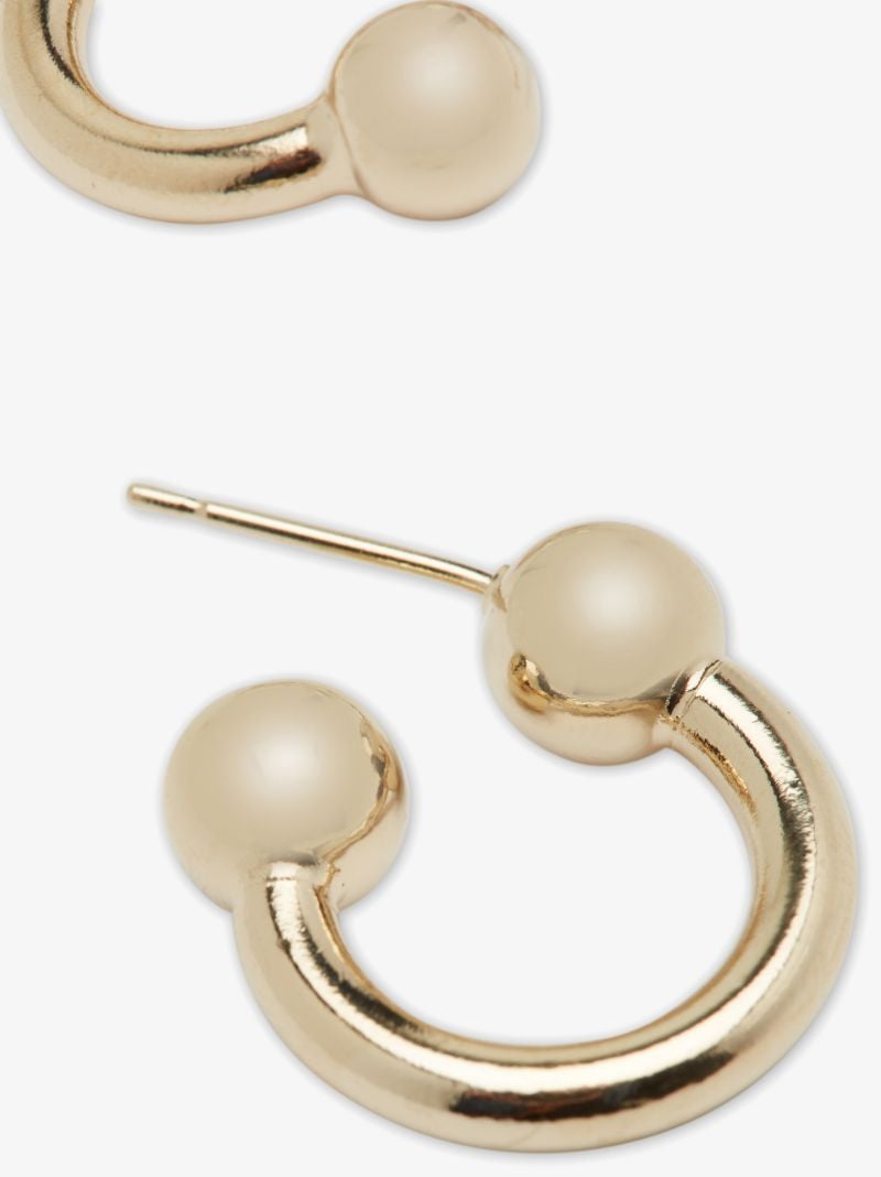 Gold-plated Devon Small Hoop Earrings
