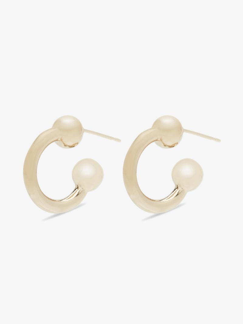 Gold-plated Devon Small Hoop Earrings
