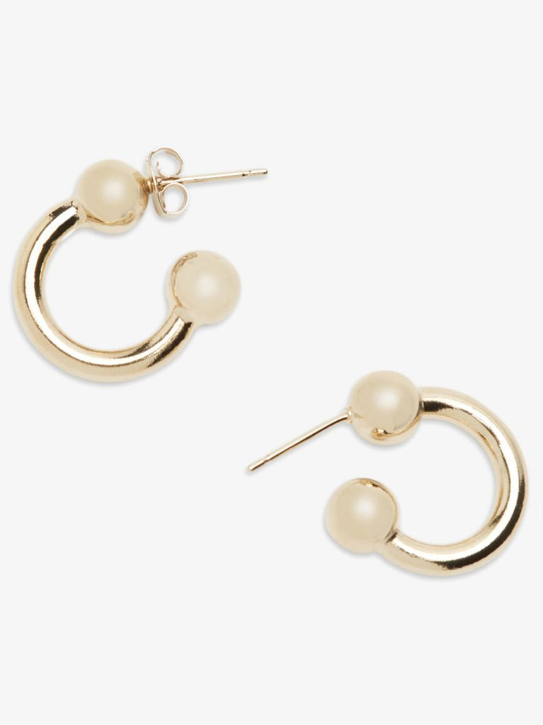Gold-plated Devon Small Hoop Earrings