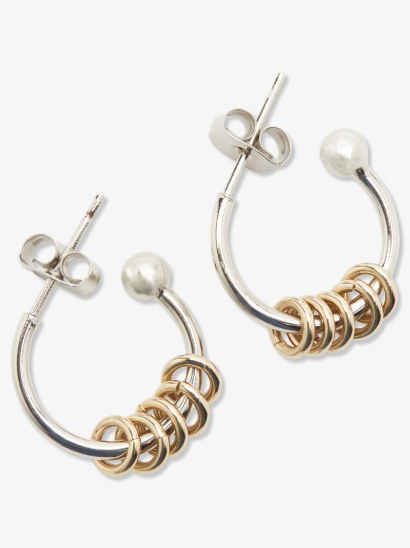 Silver Tone Gloria Hoop Earrings