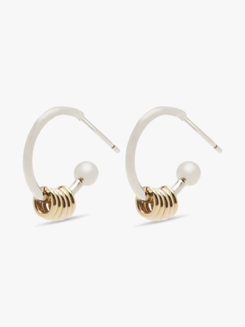 Silver Tone Gloria Hoop Earrings