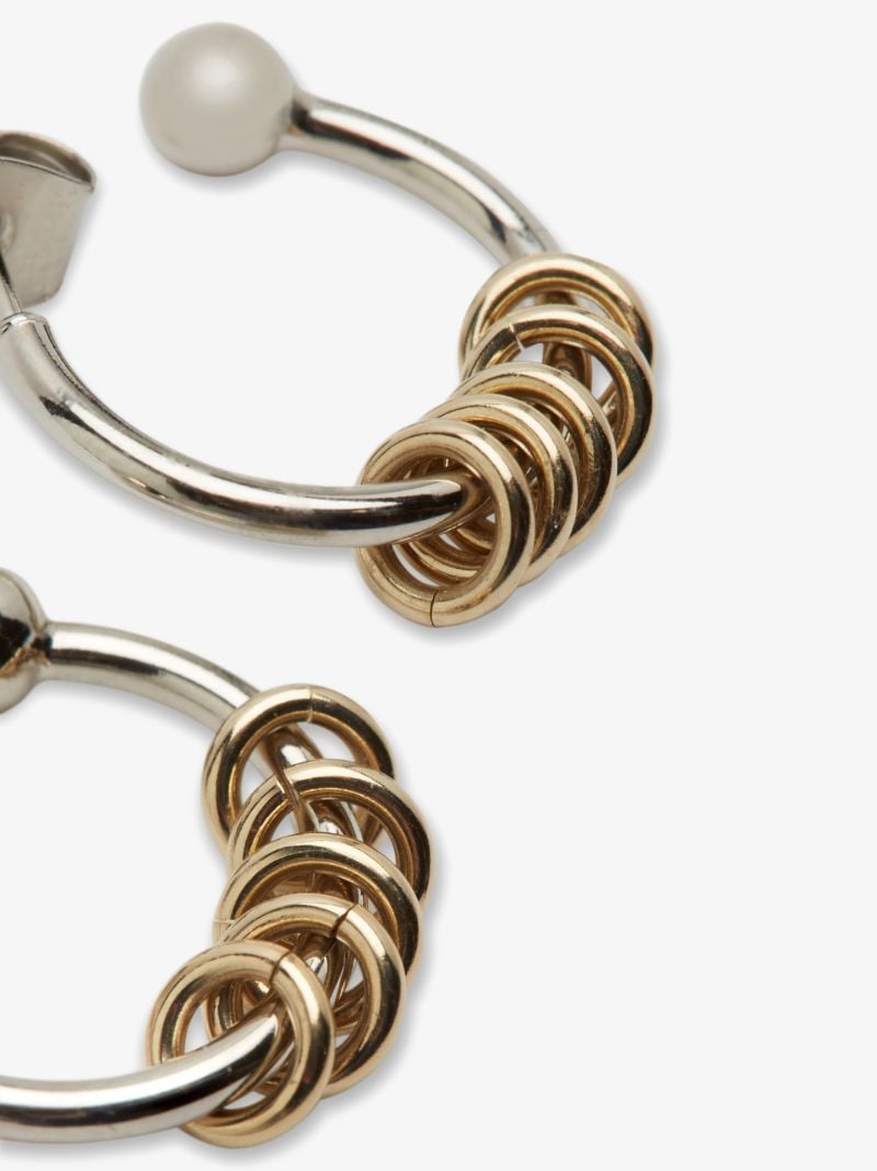Silver Tone Gloria Hoop Earrings