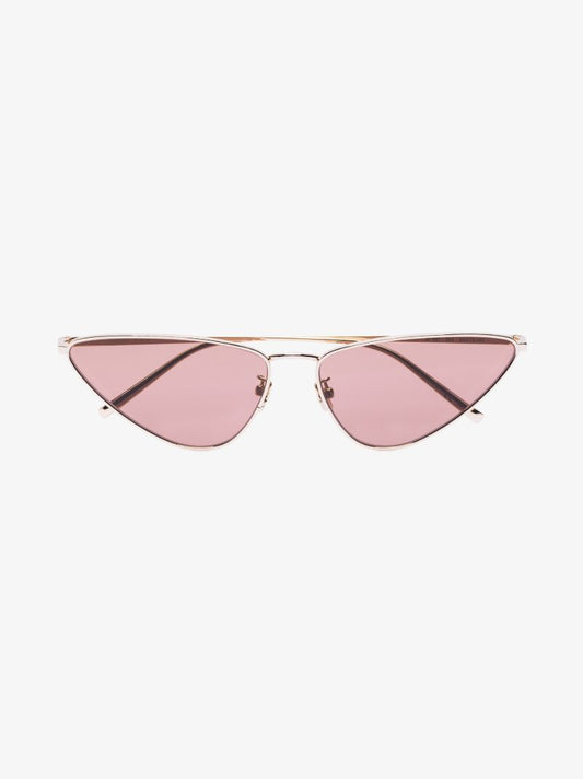 Gold Tone Cat Eye Sunglasses