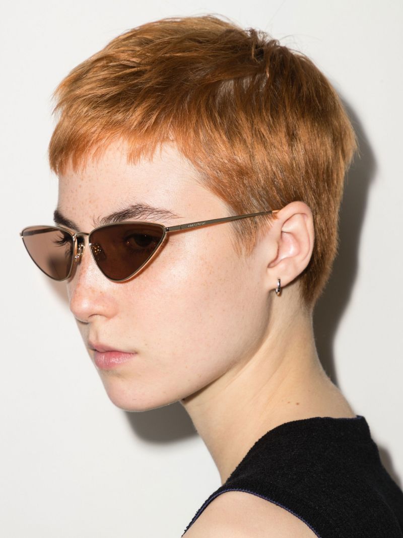 Gold Tone Cat Eye Sunglasses
