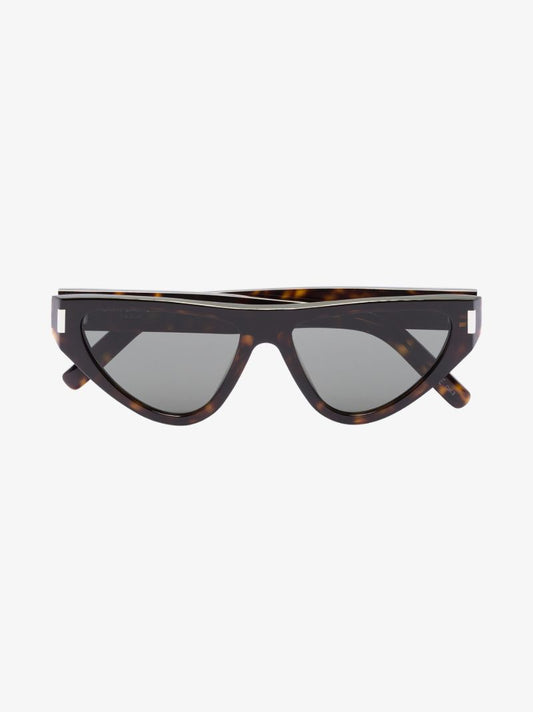 Brown Triangular Tortoiseshell Sunglasses