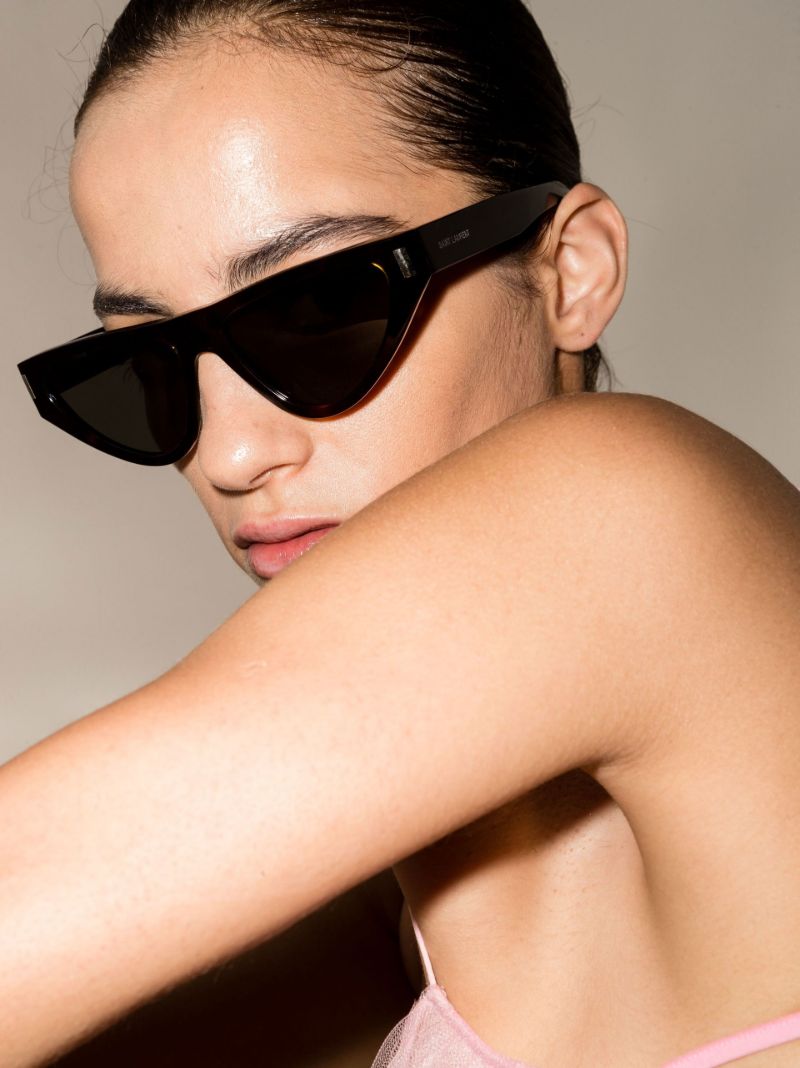 Brown Triangular Tortoiseshell Sunglasses