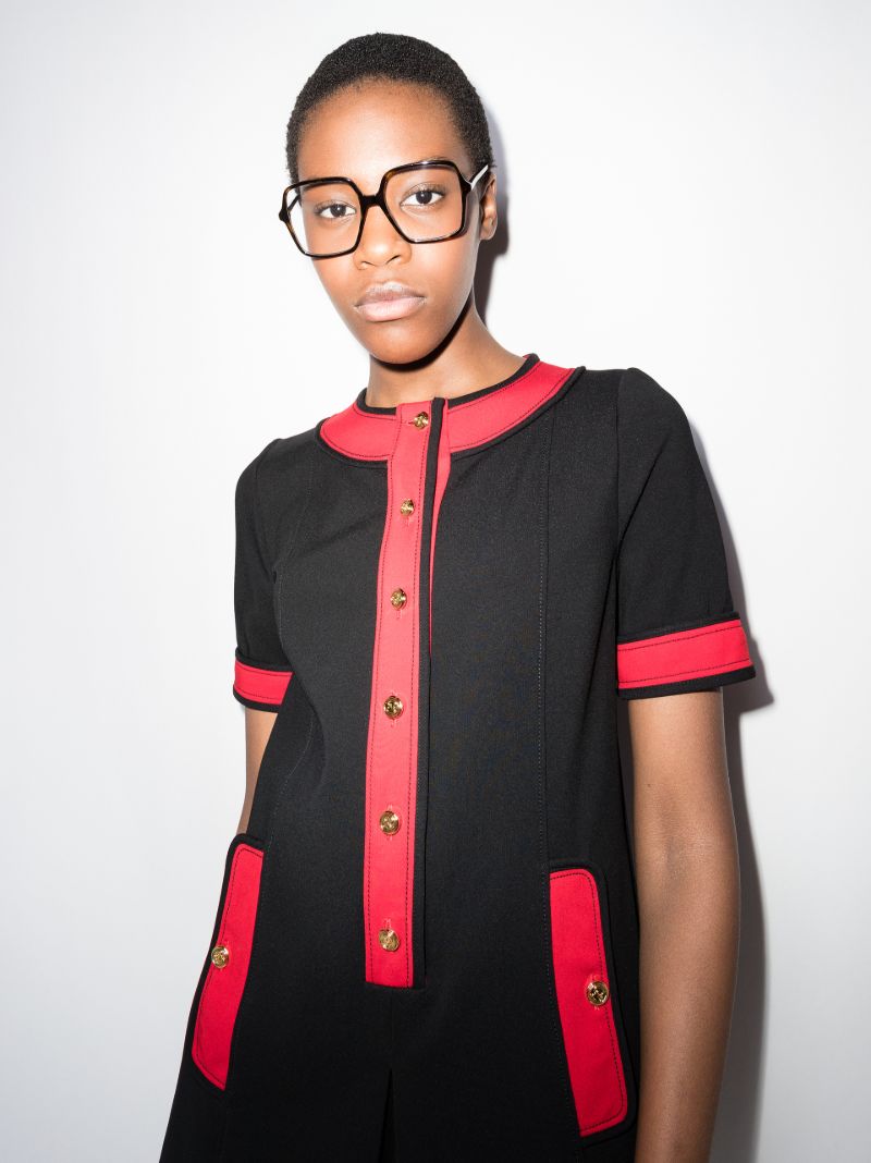 Black Havana Oversized Square Optical Glasses