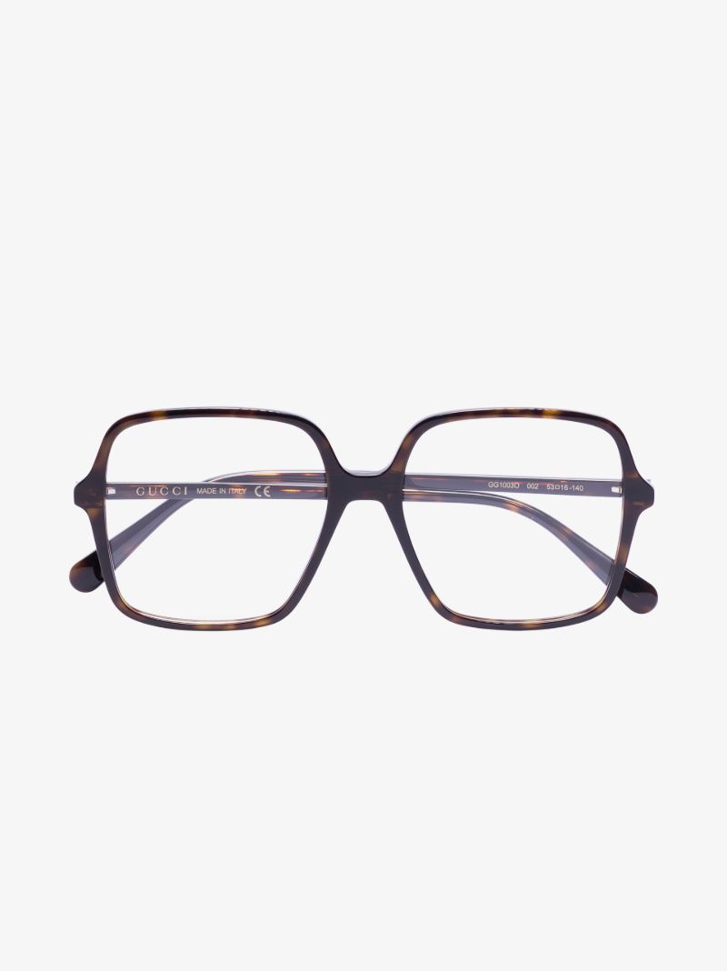 Black Havana Oversized Square Optical Glasses