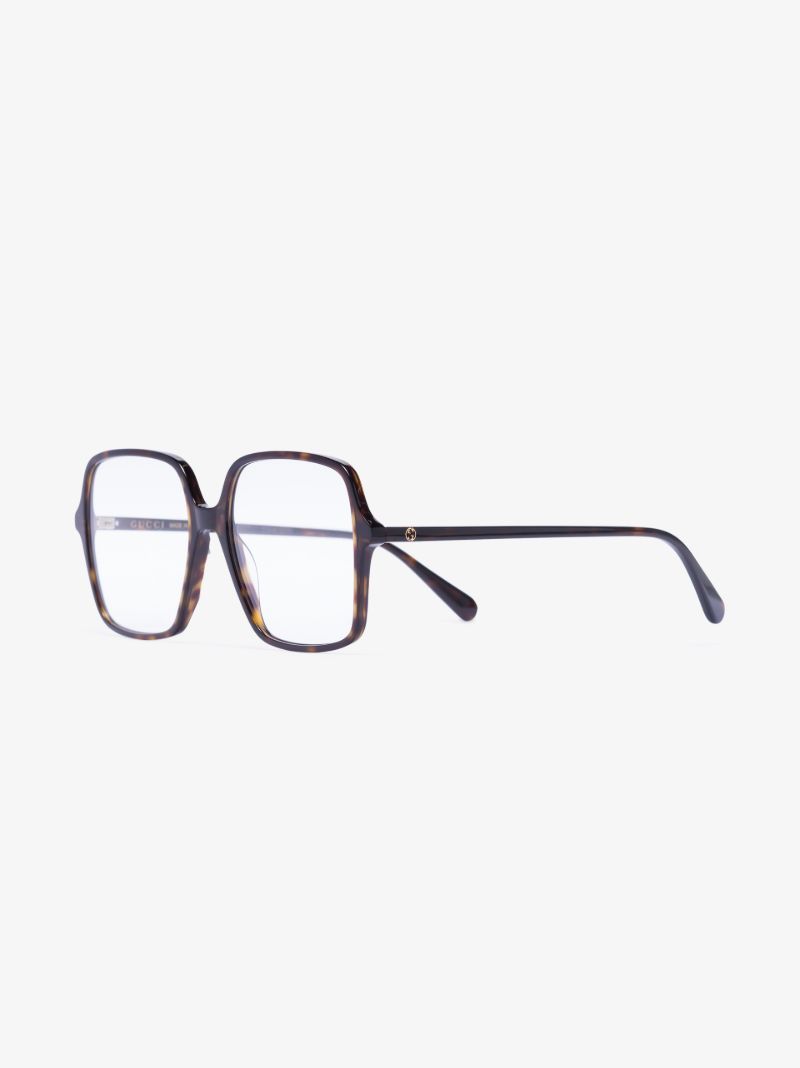 Black Havana Oversized Square Optical Glasses