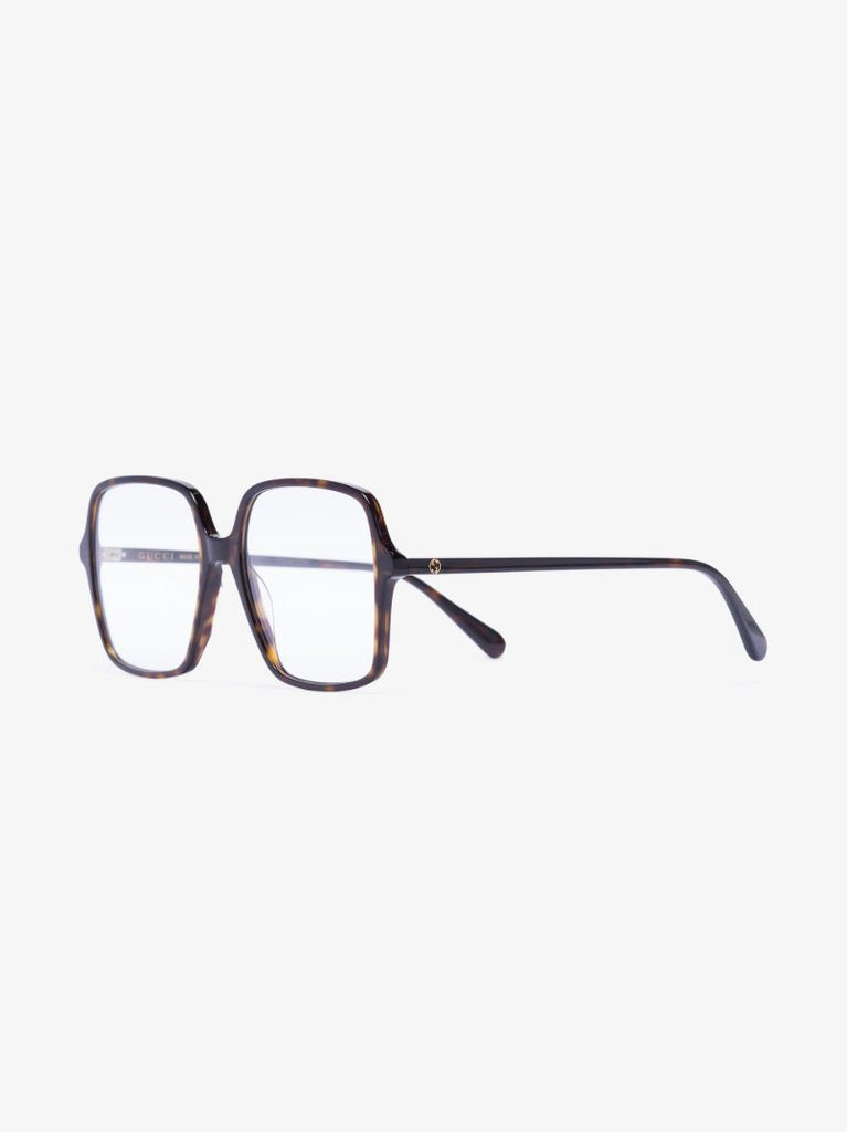 Black Havana Oversized Square Optical Glasses