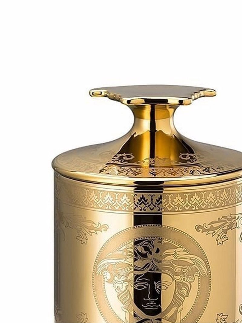 Gold-tone Medusa Candle