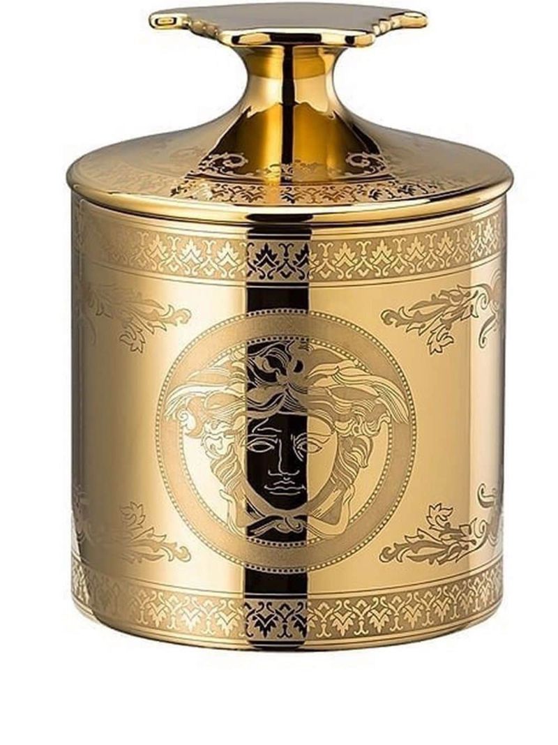 Gold-tone Medusa Candle